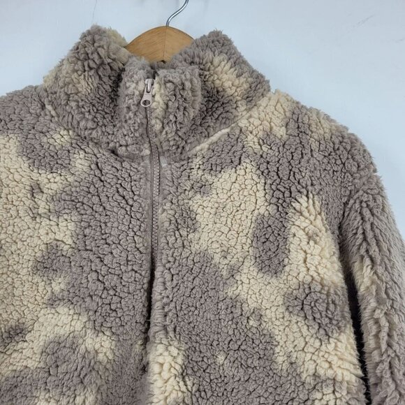 Sage Collective Jet Setter Faux Shearling Teddy 1/4 Zip Pullover Size L NWT $85 - Picture 3 of 10